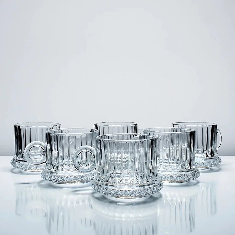 لیوان دسته حلقه ای برند Deli glass