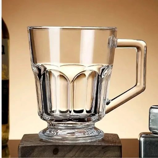 لیوان دسته دار کازابلانکا برند Deli glass