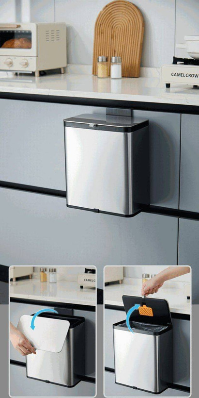 سطل زباله استیل کابینتی وارداتی