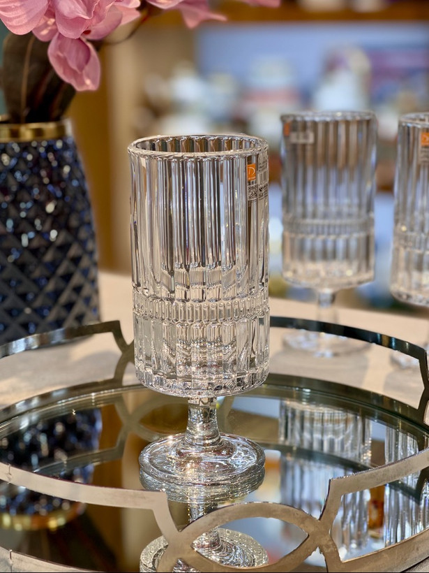 گیلاس و دسر خوری پایه دار دیواره بلند برند Deli glass