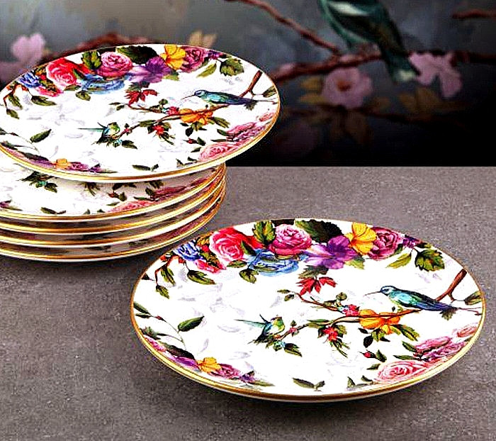 بشقاب پلوخوری 6 عددی طرح Flores برند gönül