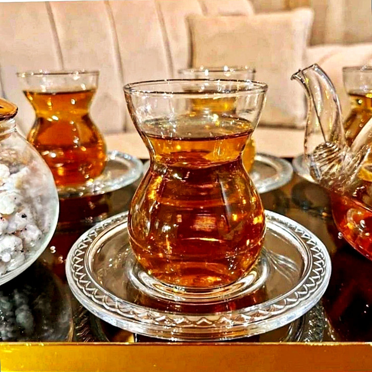 استکان و نعلبکی چایخوری 12 پارچه Etnik برند pasabahçe