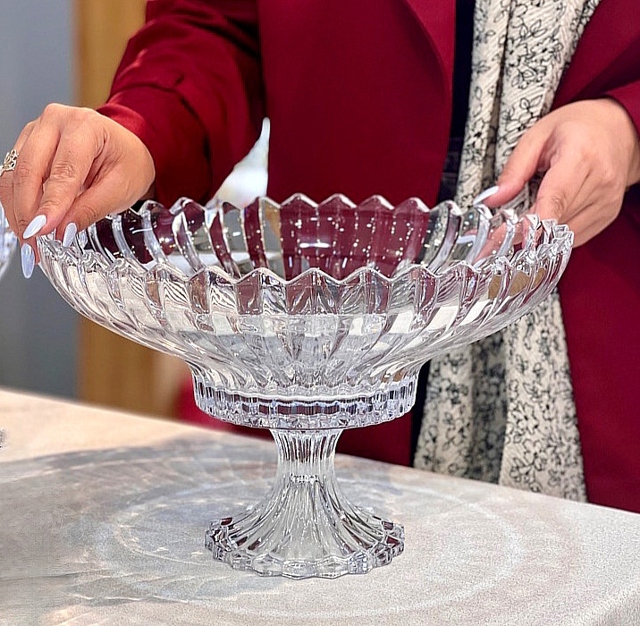 میوه خوری پایه دار کریستال جنوا محصول وارداتی
