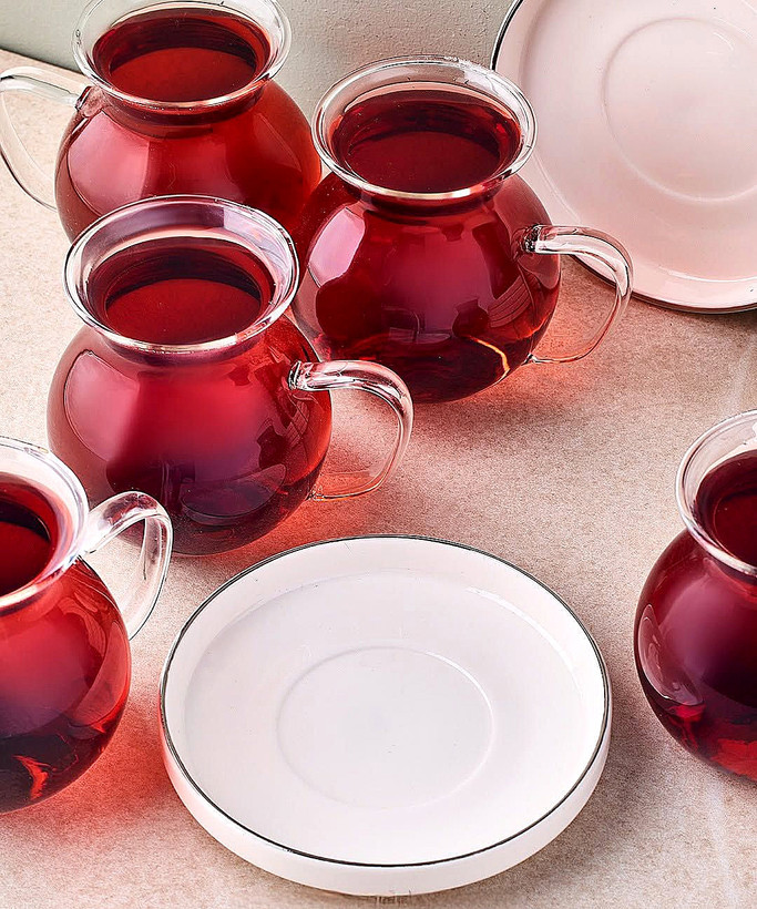 فنجان پیرکس چایخوری شعله مستقیم برند şahin ترکیه