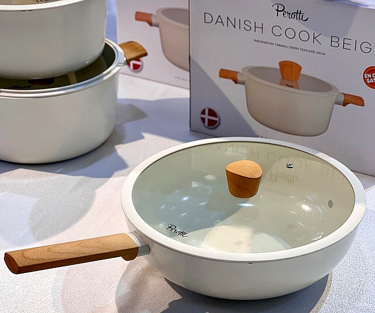 تابه ووک سایز 30 Danish cook برند Perotti ترکیه