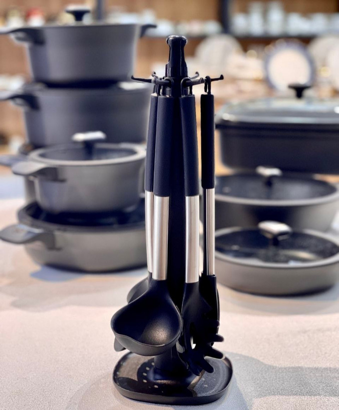 سرویس قابلمه گرانیتی 26 پارچه black برند Wollberg المان🇩🇪