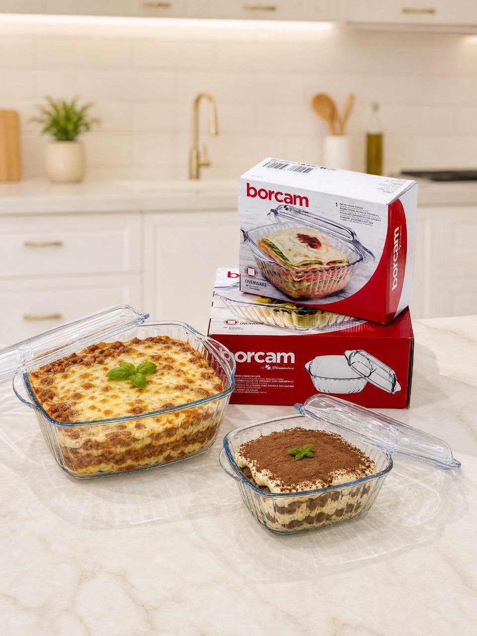 قابلمه پیرکس borcam برند Paşabahçe ترکیه