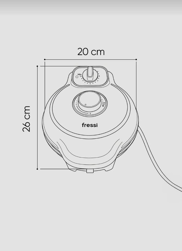 دستگاه 4 بشقابی وافل و توستر Fressi FR-TM59 Mulitbello با قابلیت تنظیم زمان و دما محصول ترکیه