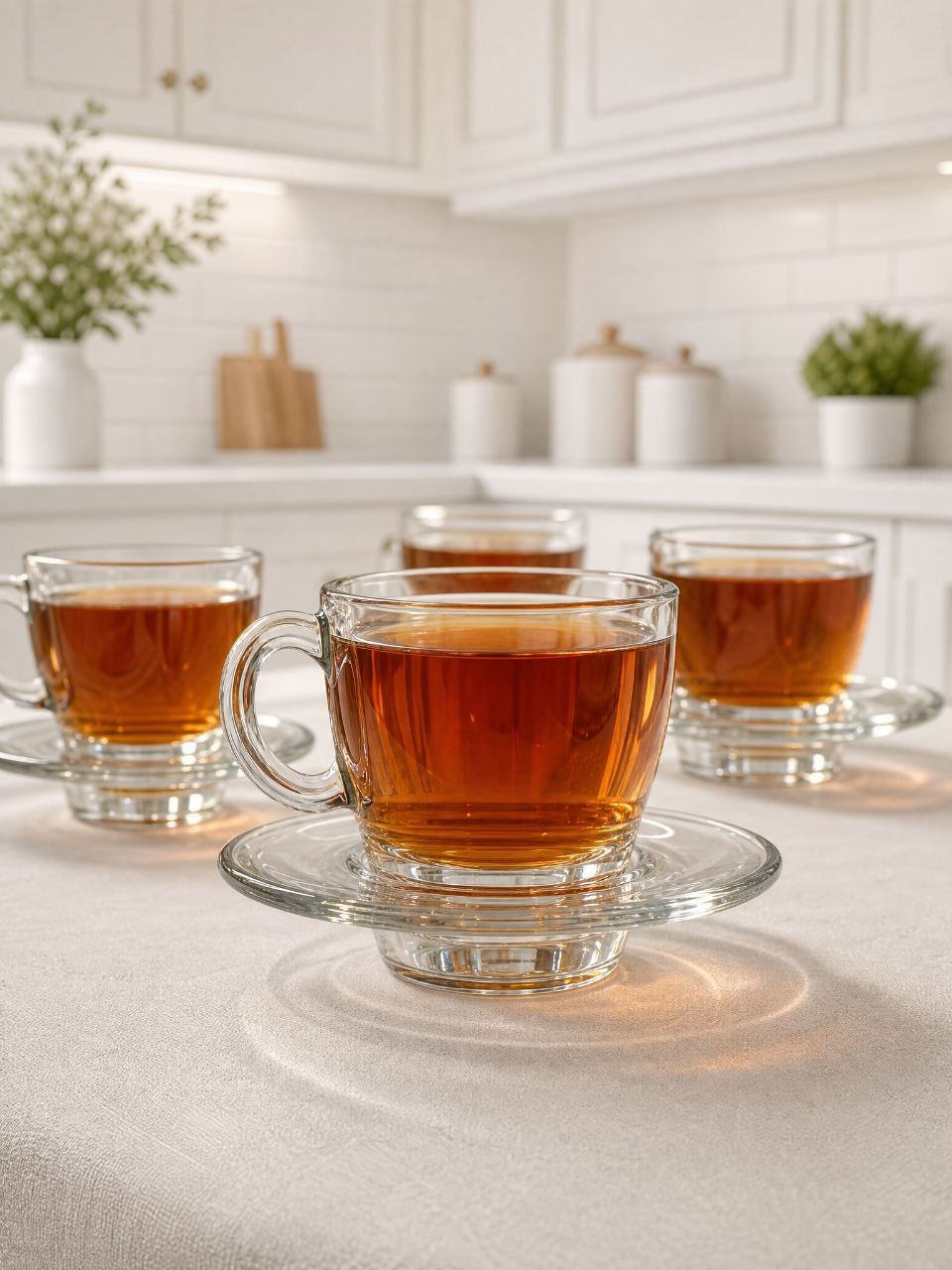 فنجان نعلبکی چای خوری Aqua برند Paşabahçe ترکیه