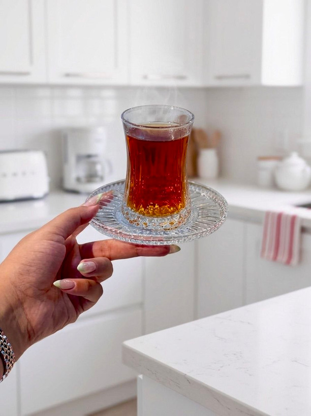 استکان نعلبکی Elysia محصول Paşabahçe ترکیه