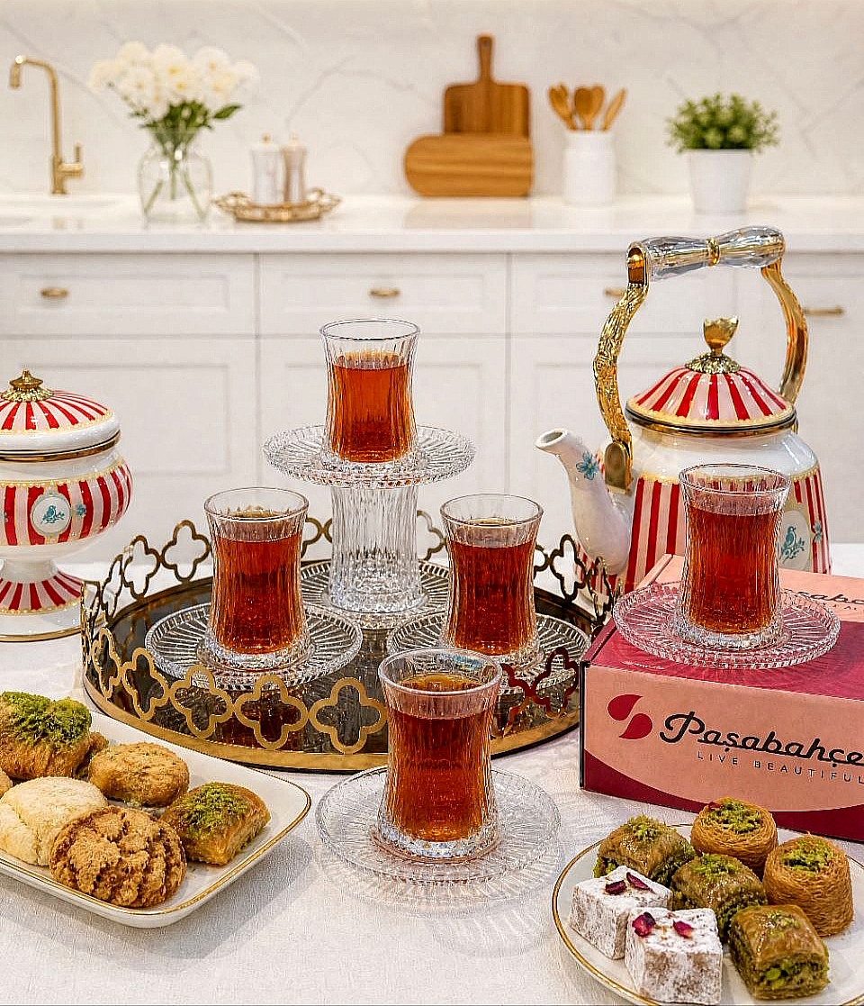 استکان نعلبکی Elysia محصول Paşabahçe ترکیه