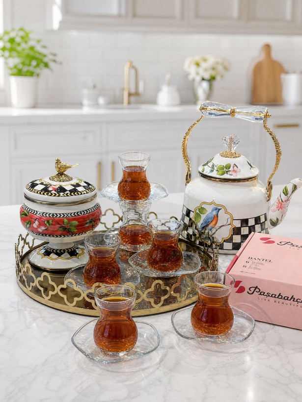 استکان نعلبکی dantel محصول Paşabahçe ترکیه