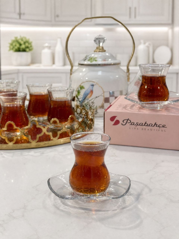 استکان نعلبکی dantel محصول Paşabahçe ترکیه