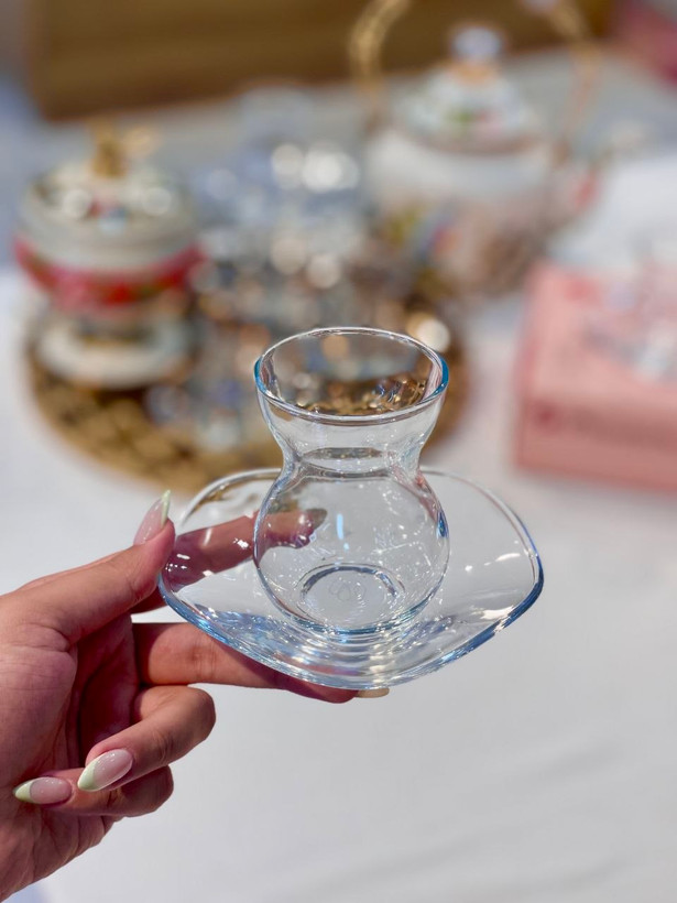 استکان نعلبکی dantel محصول Paşabahçe ترکیه