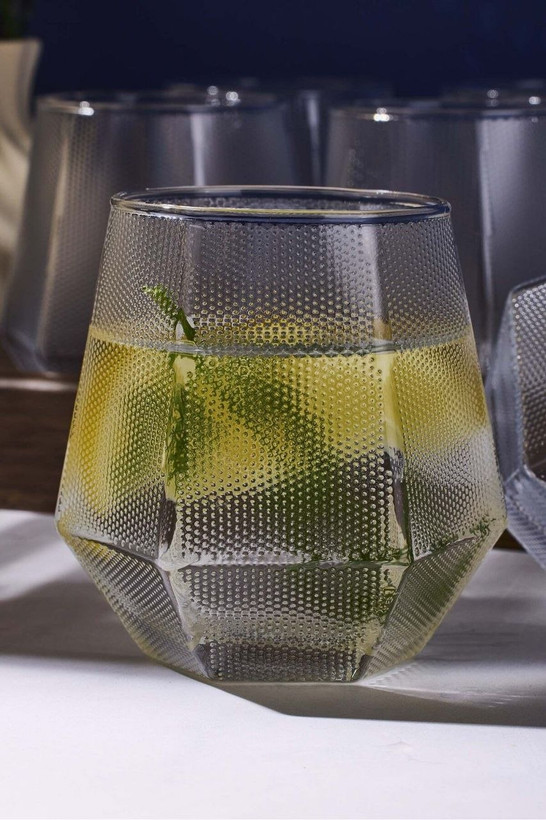 نیم لیوان چند ضلعی برند Deli Glass وارداتی