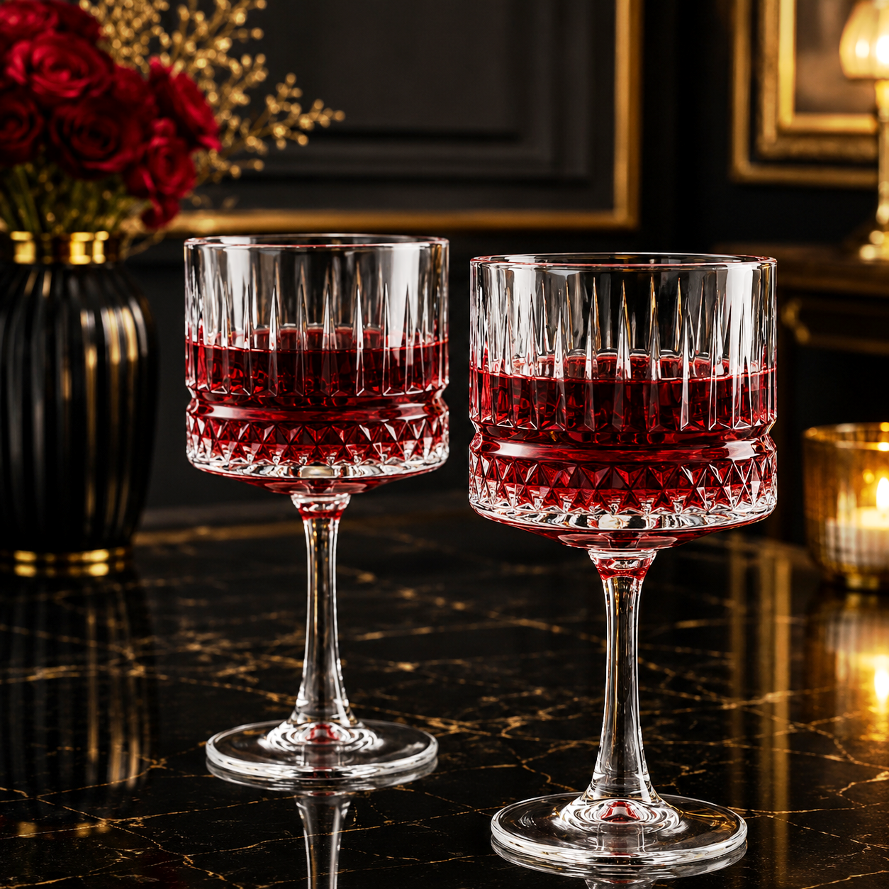 دسر و بستنی خوری دیواره بلند Reese برند Deli Glass وارداتی