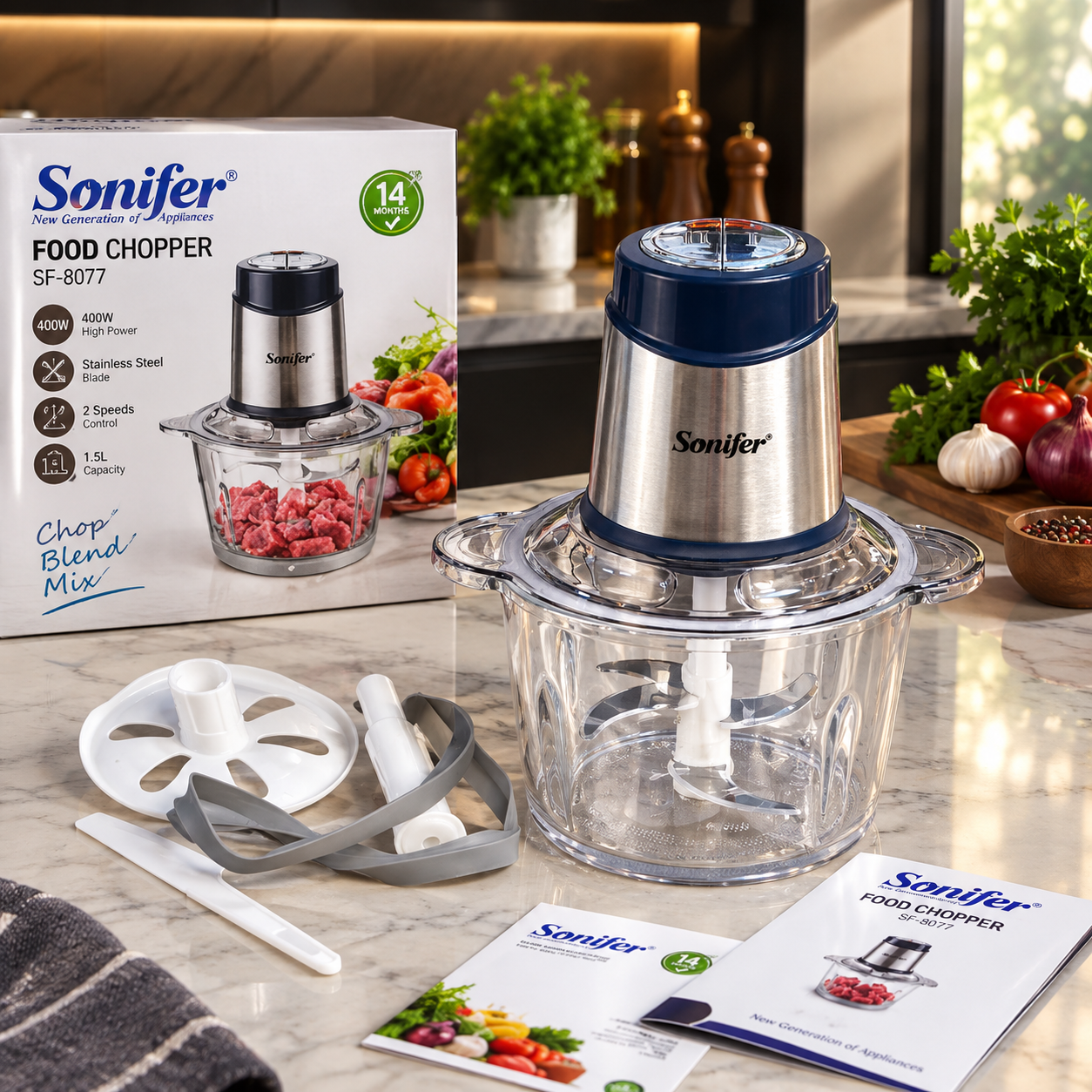 خردکن برقیSF-8077 برندsonifer وارداتی