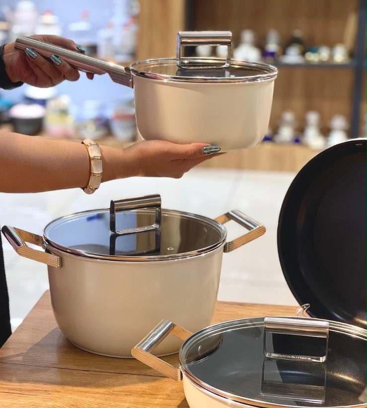 سرویس قابلمه 9 پارچه Gourmet محصول pink&more ترکیه