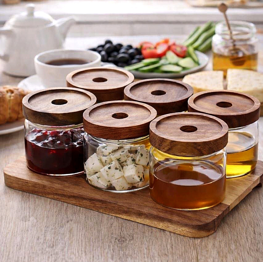 اردو خوری 7 پارچه درب چوبی برند Arow ترکیه