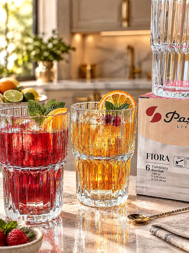 لیوان بلند دو طبقه Fiora محصول Paşabahçe ترکیه